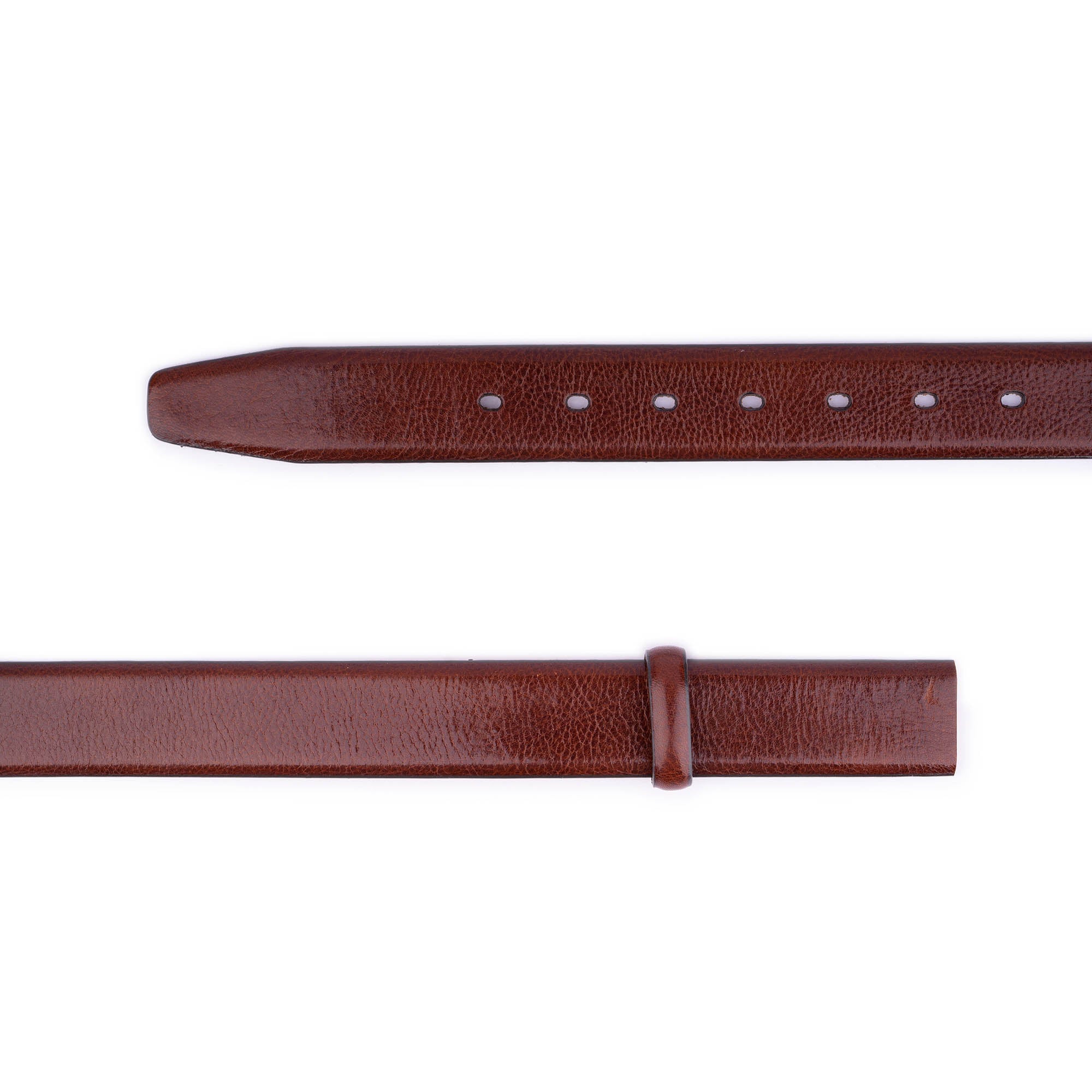 Genuine Cognac Leather Belt Strap for Men - Dunhill Buckle Replacement - Premium Dress Belt for Business & Formal Occasions