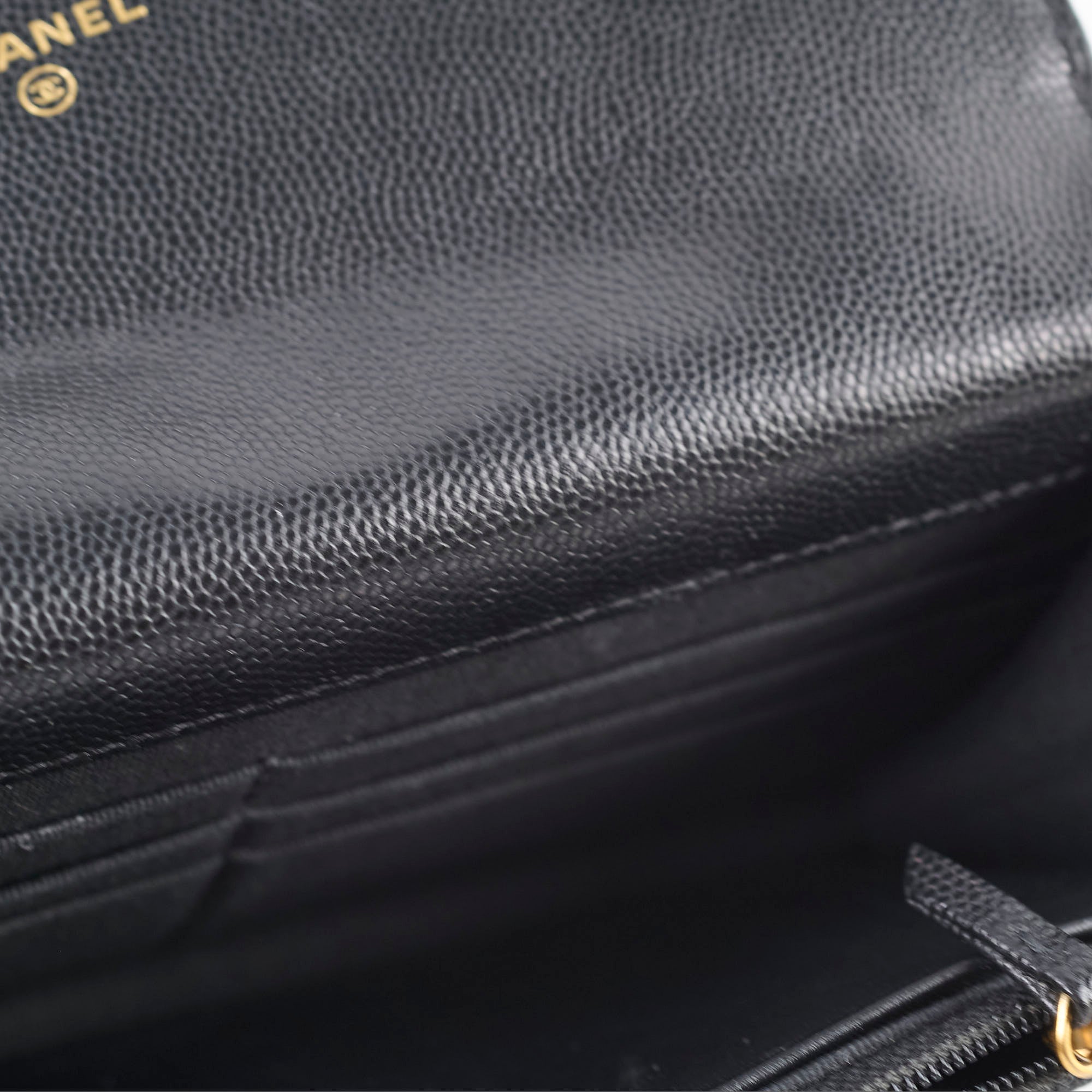 Chanel 2022 Seasonal Top Handle Wallet On Chain in Black Caviar Leather - Perfect for Evening Events & Luxury Fashion Accessories