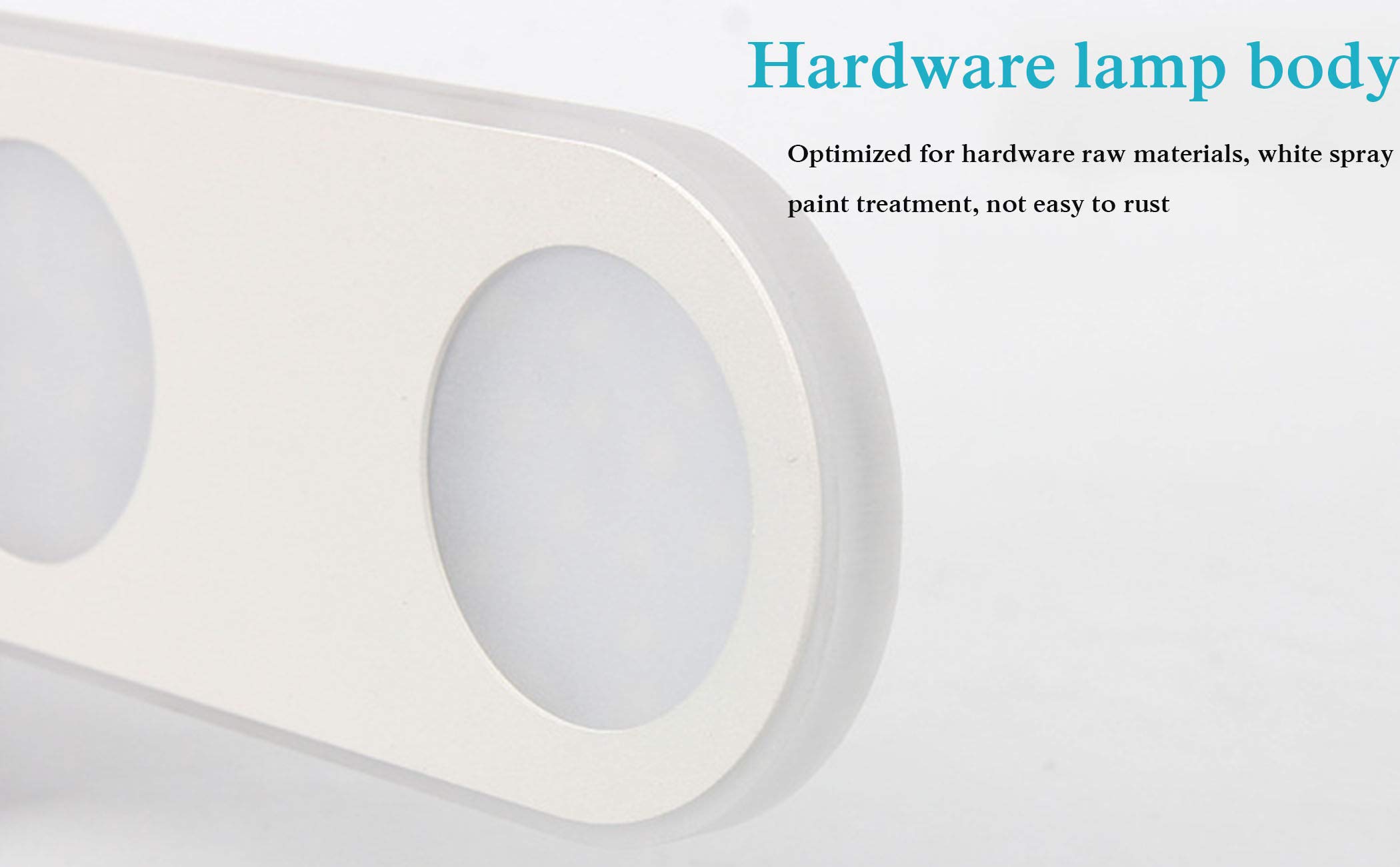 LED Bathroom Mirror Light - 6 Eyes Moisture-Proof, 37cm Warm White for Dressing & Vanity