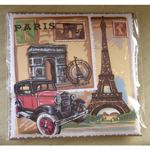 Paris Tour Eiffel Rose Scented Hanging Sachet - Fragrant Home Decor for Closet, Drawer & Car | French Inspired Rose Petal Aroma