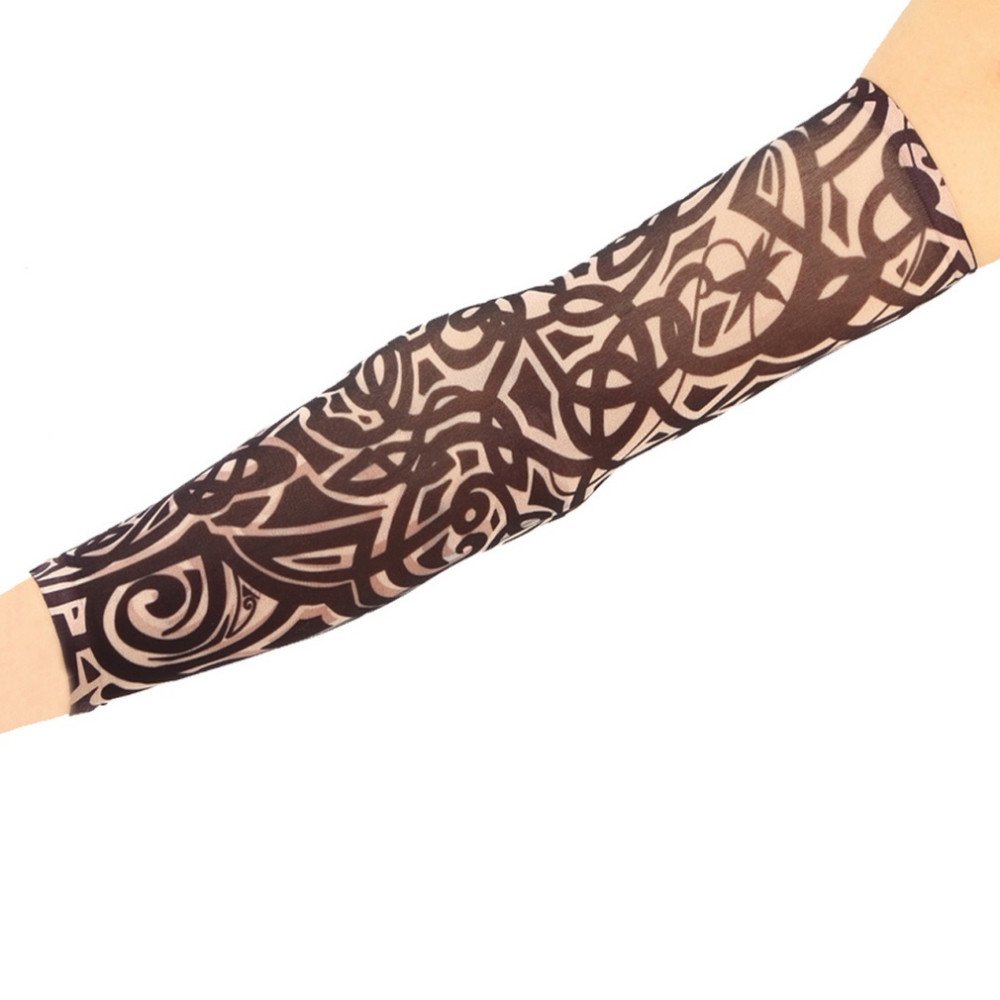 LKXHarleya Temporary Fake Tattoo Sleeves for Arms - Waterproof & Realistic Tattoo Stockings Accessories - Perfect for Halloween, Cosplay, Parties and Costume Events