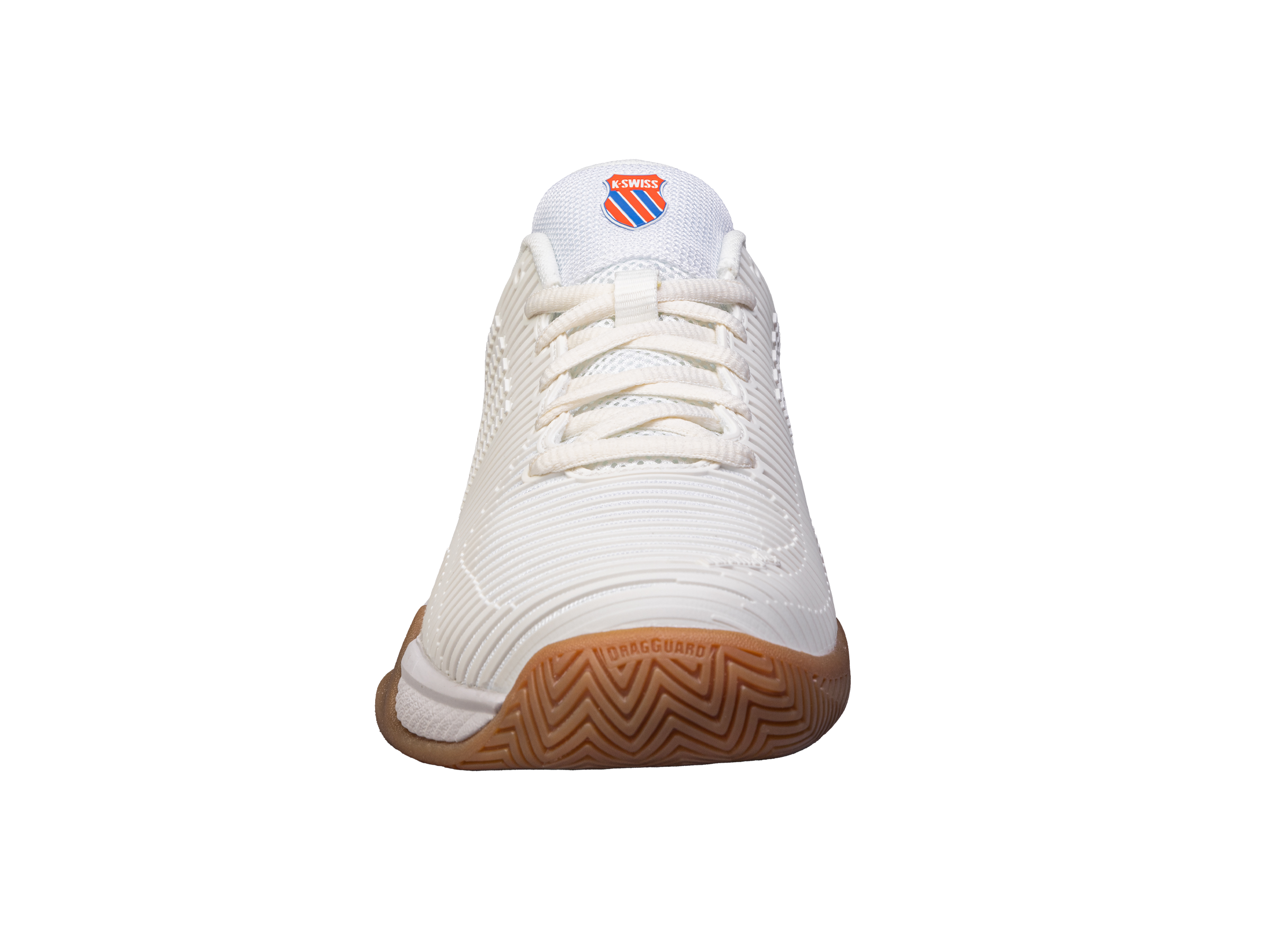 Hypercourt Express 2 Indoor Tennis Shoes for Men - 94397 954 M | Bright White/Gum | Lightweight & Durable for Competitive Play & Training