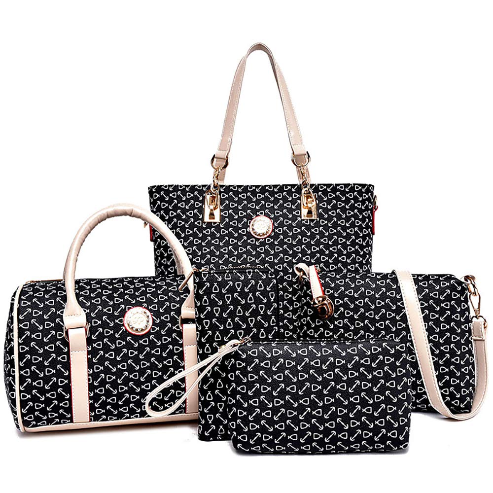 6-Piece Women's Handbag Set - Tote, Shoulder, Crossbody & Clutch for Work & Travel