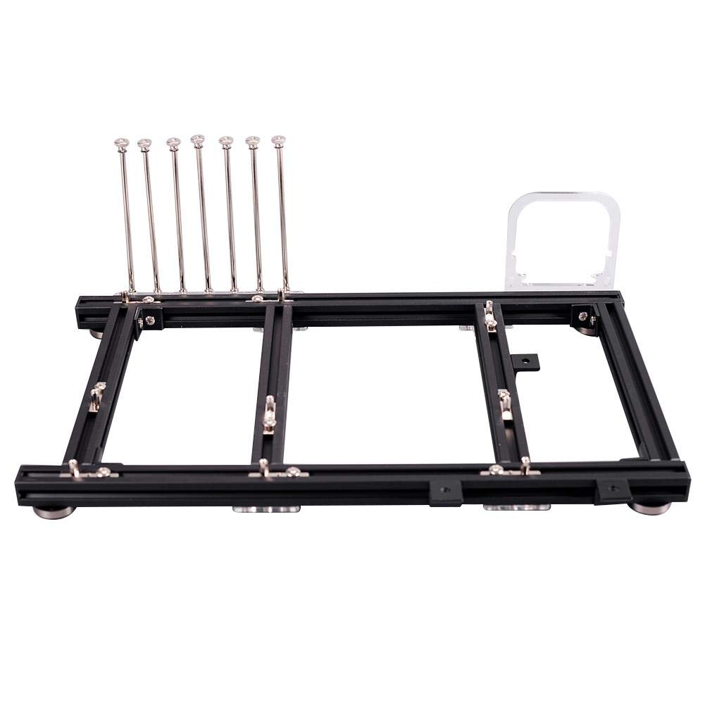 143 Open Frame Aluminum Alloy ATX PC Case - Lightweight Computer Chassis for DIY Builds & Overclocking Test Bench | Excellent Heat Dissipation | Perfect for Gaming Rigs, Workstations & PC Modding (Black)