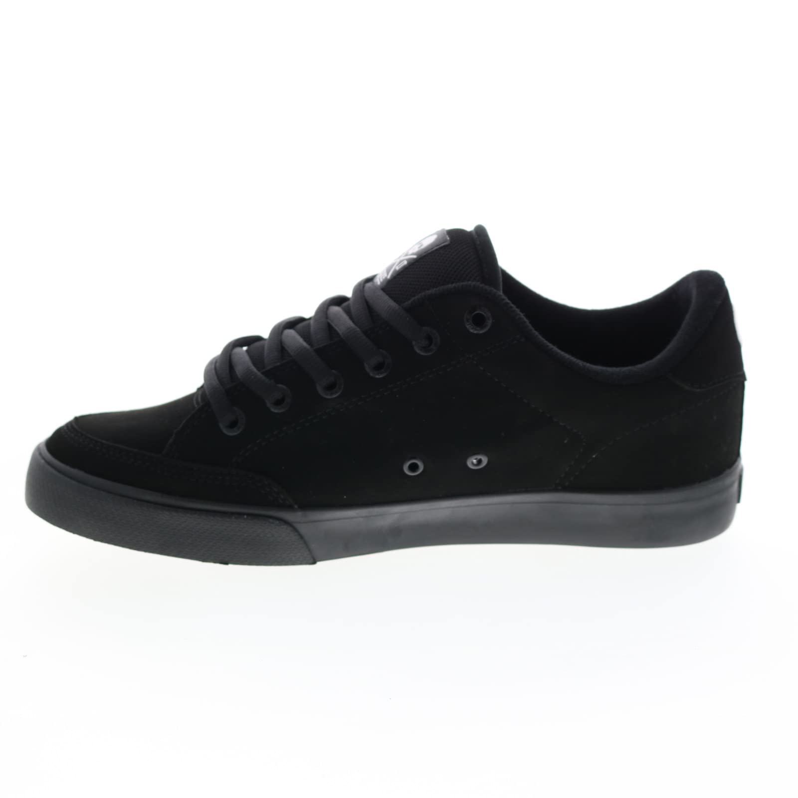 Men's AL50 Black Synthetic Leather Sneakers Size 9 - Comfortable Casual Shoes for Walking, Running & Everyday Wear