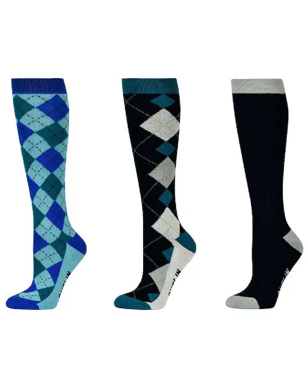 Dublin Three Pack Socks for Men - Comfortable Cotton Crew Socks for Everyday Wear, Work & Sports | Multipack Casual Socks