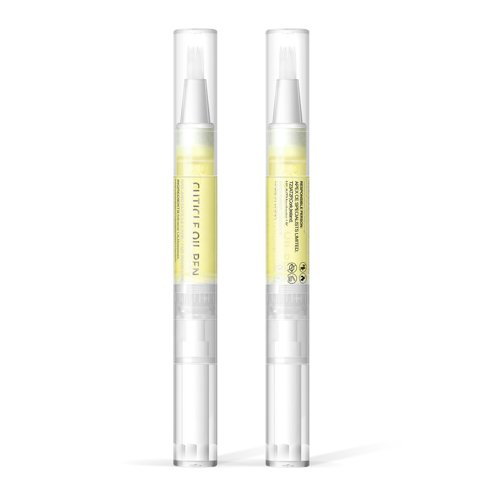 Sweet Orange Flavor Nail Polish Pen - Nourishing & Moisturizing Nail Care Gel for Repair & Strengthening | Perfect for At-Home Manicures & DIY Nail Art
