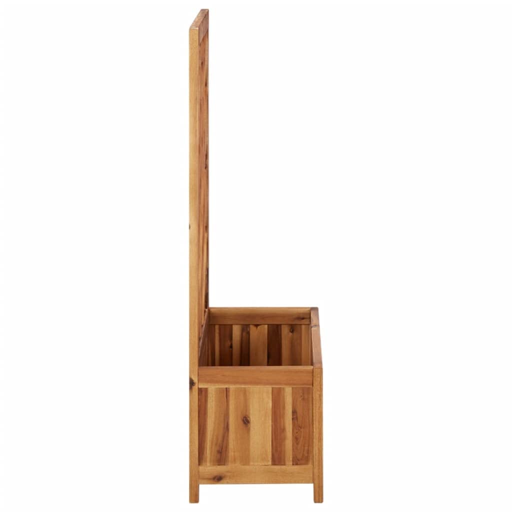 Premium CHARMMA Garden Raised Bed with Trellis - Solid Acacia Wood Planter Box for Vegetables, Flowers & Herbs - Perfect for Backyard, Patio & Outdoor Gardening