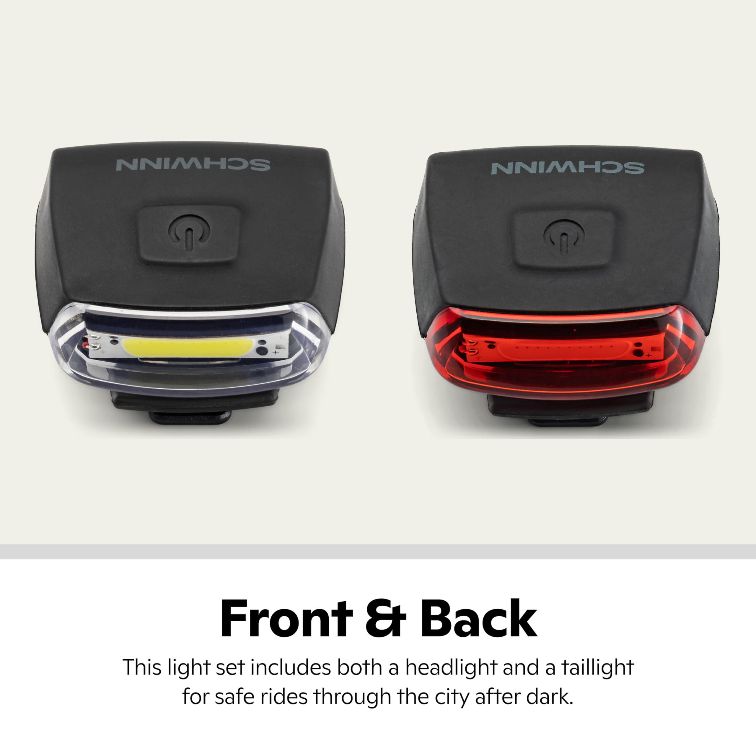 Schwinn LED Bike Light - Easy Tool-Free Installation, Bright Safety Light for Night Cycling, Commuting & Outdoor Adventures