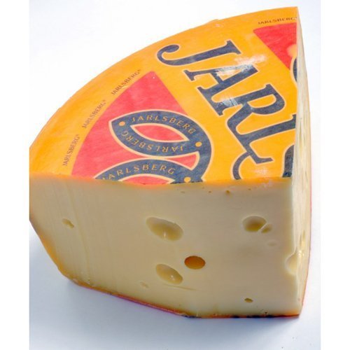 Jarlsberg Cheese Whole Wheel 24 Lbs - Norwegian Cow Milk Cheese with Mild Nutty Flavor | Perfect for Melting, Gourmet Cooking, Charcuterie Boards & Cheese Platters | Great for Parties, Holiday Gifts & Restaurant Use