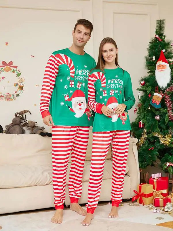 Christmas Santa Claus Matching Family Pajamas Set - Cozy Holiday Sleepwear for Kids & Adults - Perfect for Christmas Morning & Family Photos
