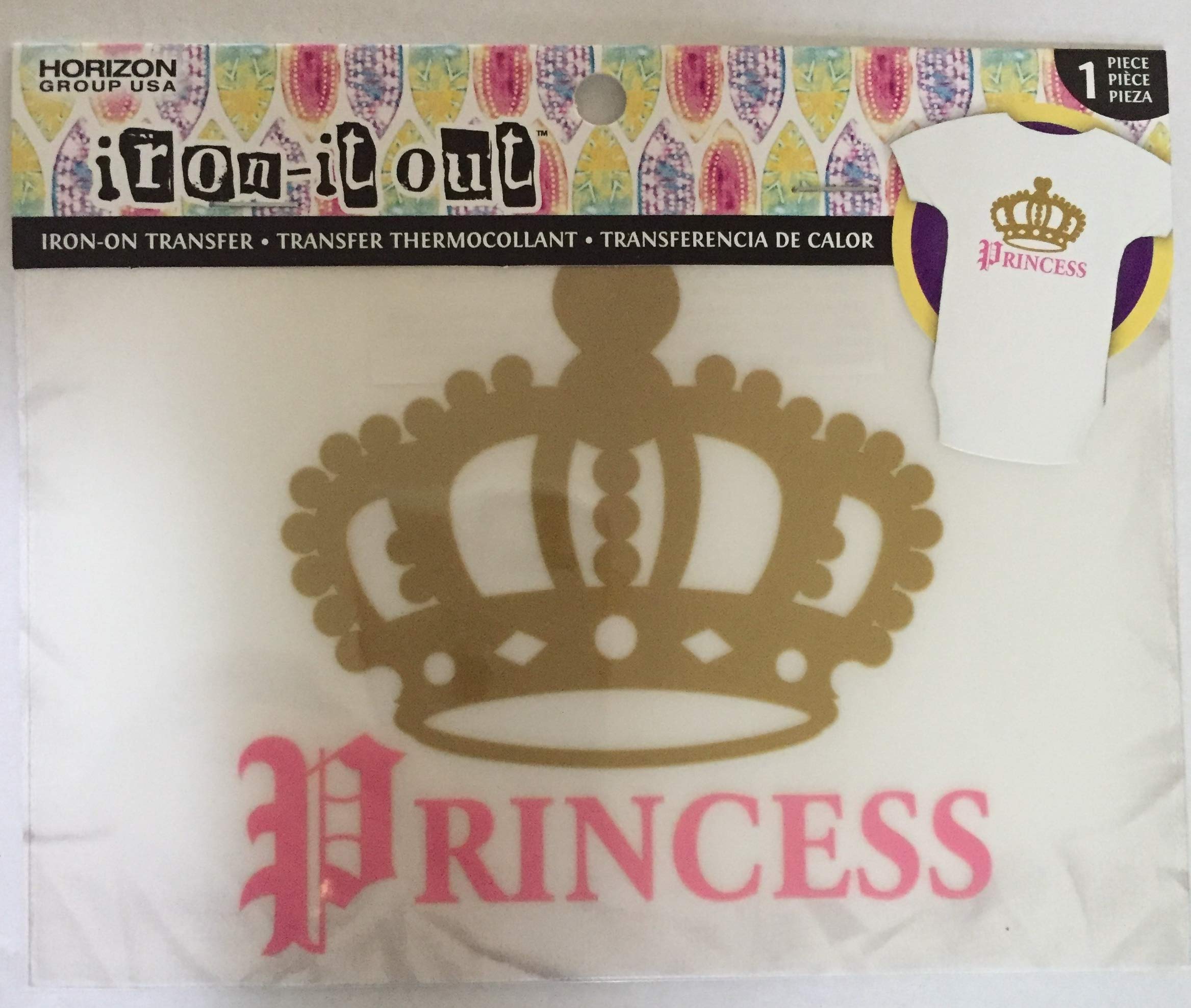 Iron-On Transfer Princess - DIY Custom T-Shirt Decals for Kids & Adults - Perfect for Birthday Parties, School Events & Craft Projects