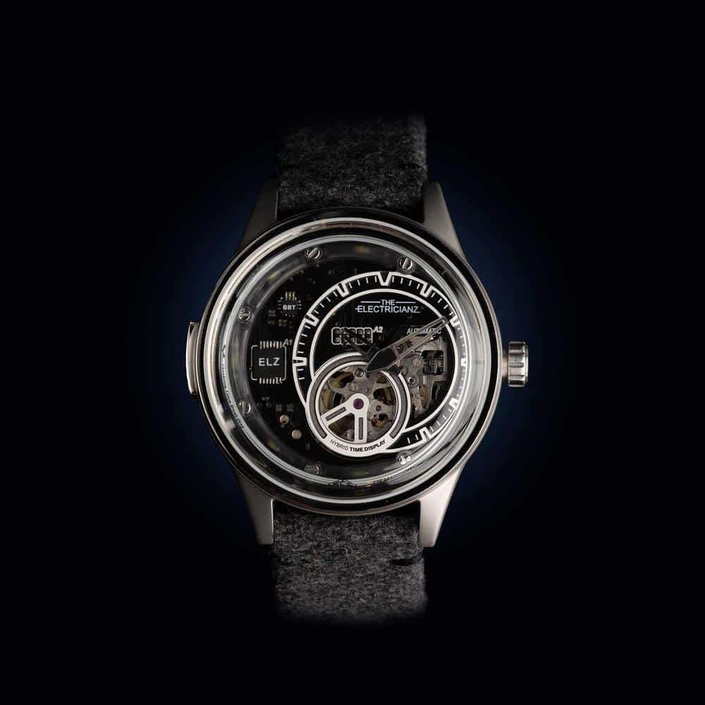 The Electricianz Hybrid E Code Watch - 43mm Stainless Steel Smartwatch for Men | Waterproof & Durable | Perfect for Outdoor Adventures, Work & Daily Wear