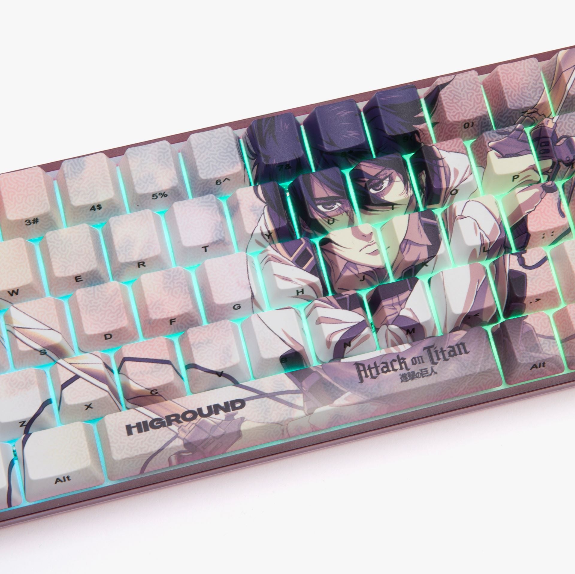 AOT2 x HG Basecamp 65HE Mechanical Keyboard - MIKASA Edition | Compact 65% Layout for Gaming & Typing | Perfect for Esports, Office Work & Programming