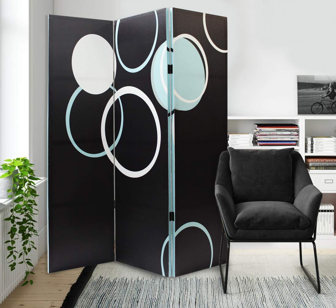 Screen Gems Modalla Room Divider - 6-Panel Folding Privacy Screen for Home & Office - Perfect for Living Room, Bedroom, and Workspace Separation