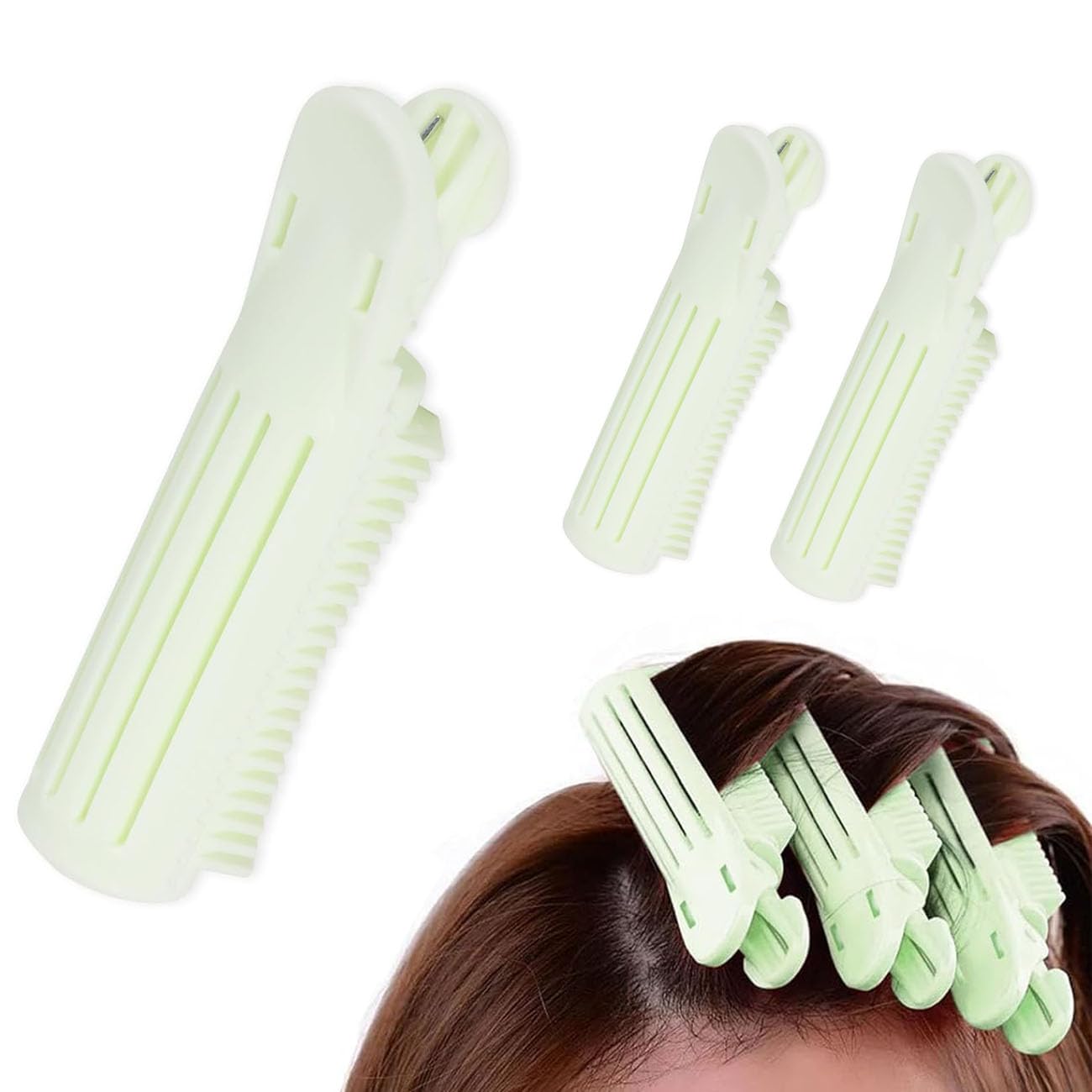 Osceola Self-Grip Root Volume Hair Curler Clips - 2 Pack Multi-Size Curling Perm Sticks for Fluffy Wavy Hairstyles | Perfect for Salon Styling, Home Use & Travel Accessories