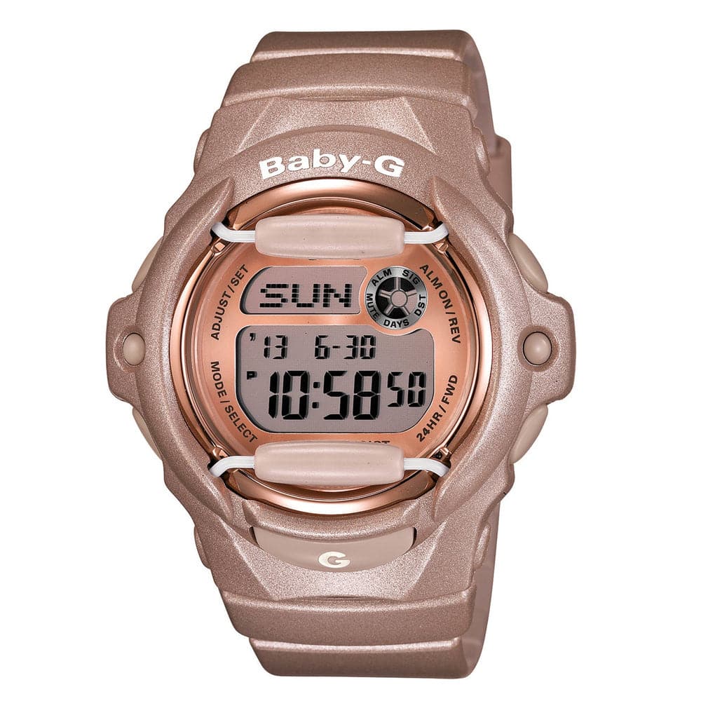 CASIO BABY-G BG-169G-4CR Digital Quartz Women's Watch with Beige Resin Band - Sporty & Durable for Active Lifestyles, Gym, Outdoor Adventures