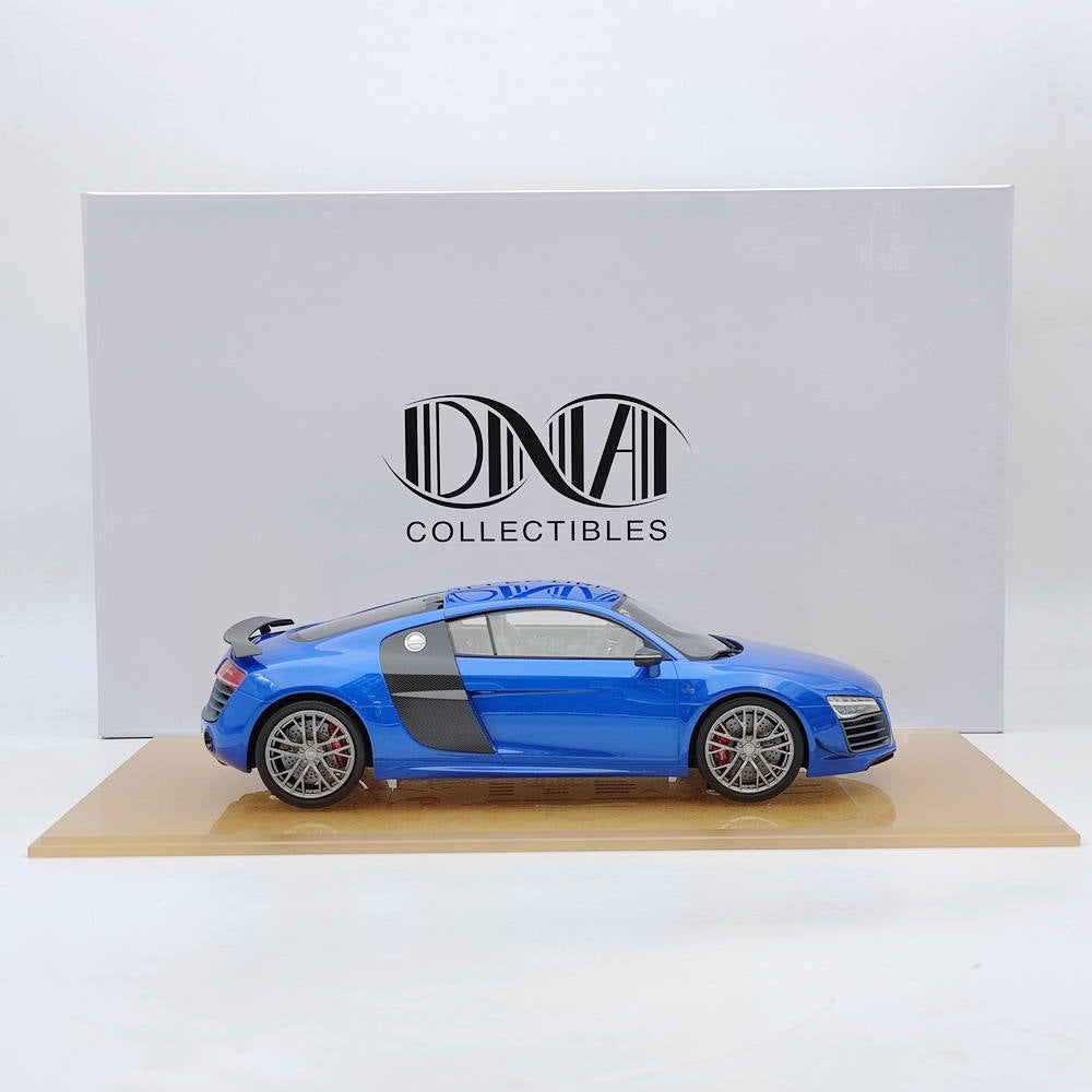 1/18 Scale Audi R8 LMX 2014 Limited Edition Blue Resin Model Car - DNA Collectibles DNA000031 - Perfect for Car Enthusiasts, Collectors & Home/Office Display