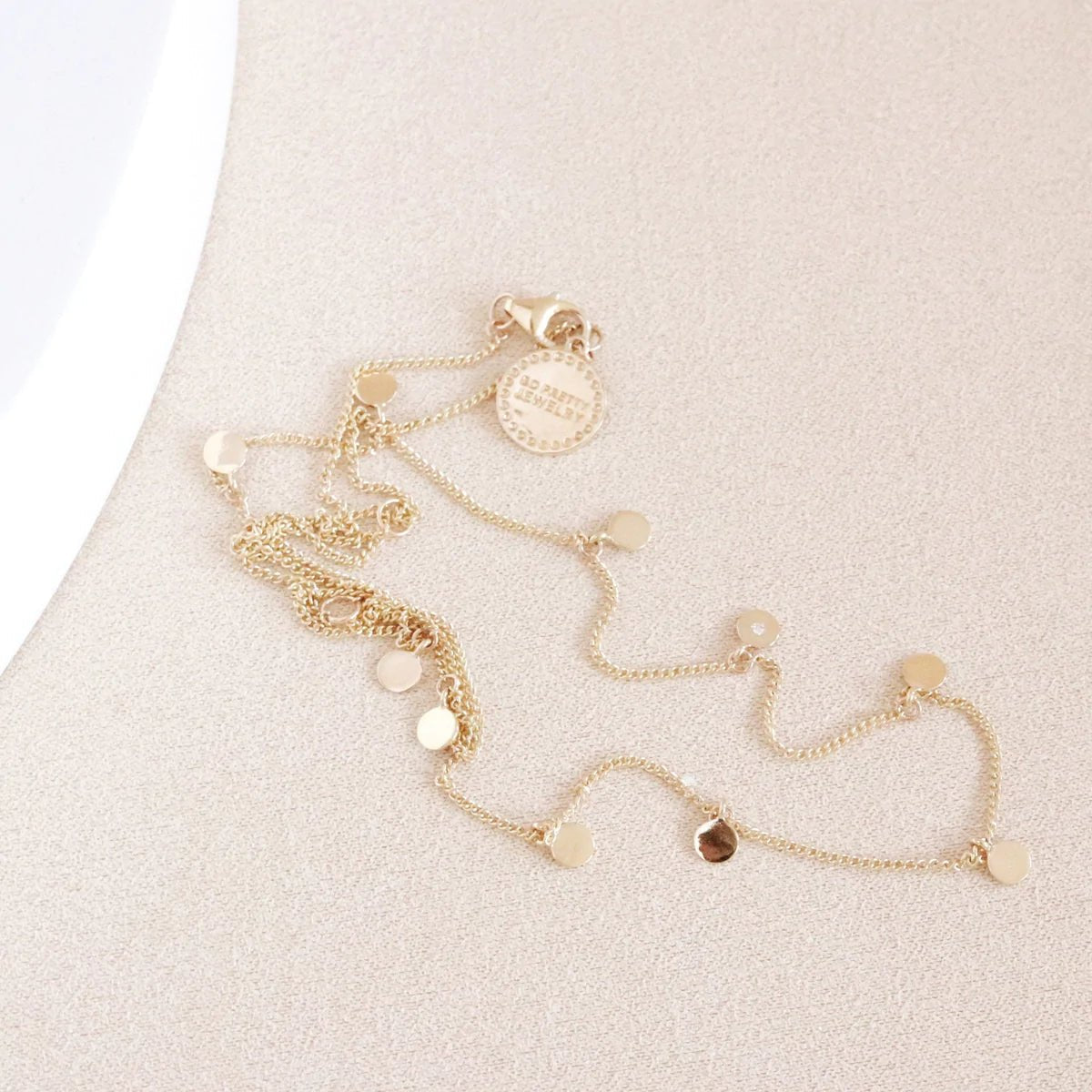 Dainty Poise Disk Necklace - Cubic Zirconia & Gold Plated Elegant Jewelry for Women | Perfect for Weddings, Parties & Everyday Wear