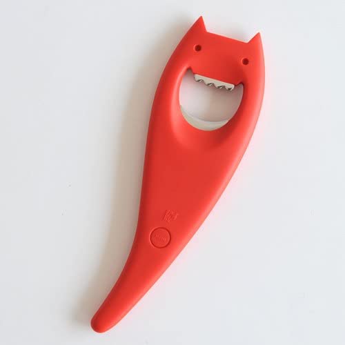 Alessi Diabolix Red Bottle Opener - Premium Italian Design for Wine & Beer Bottles - Perfect for Home Bars, Parties & Gifts