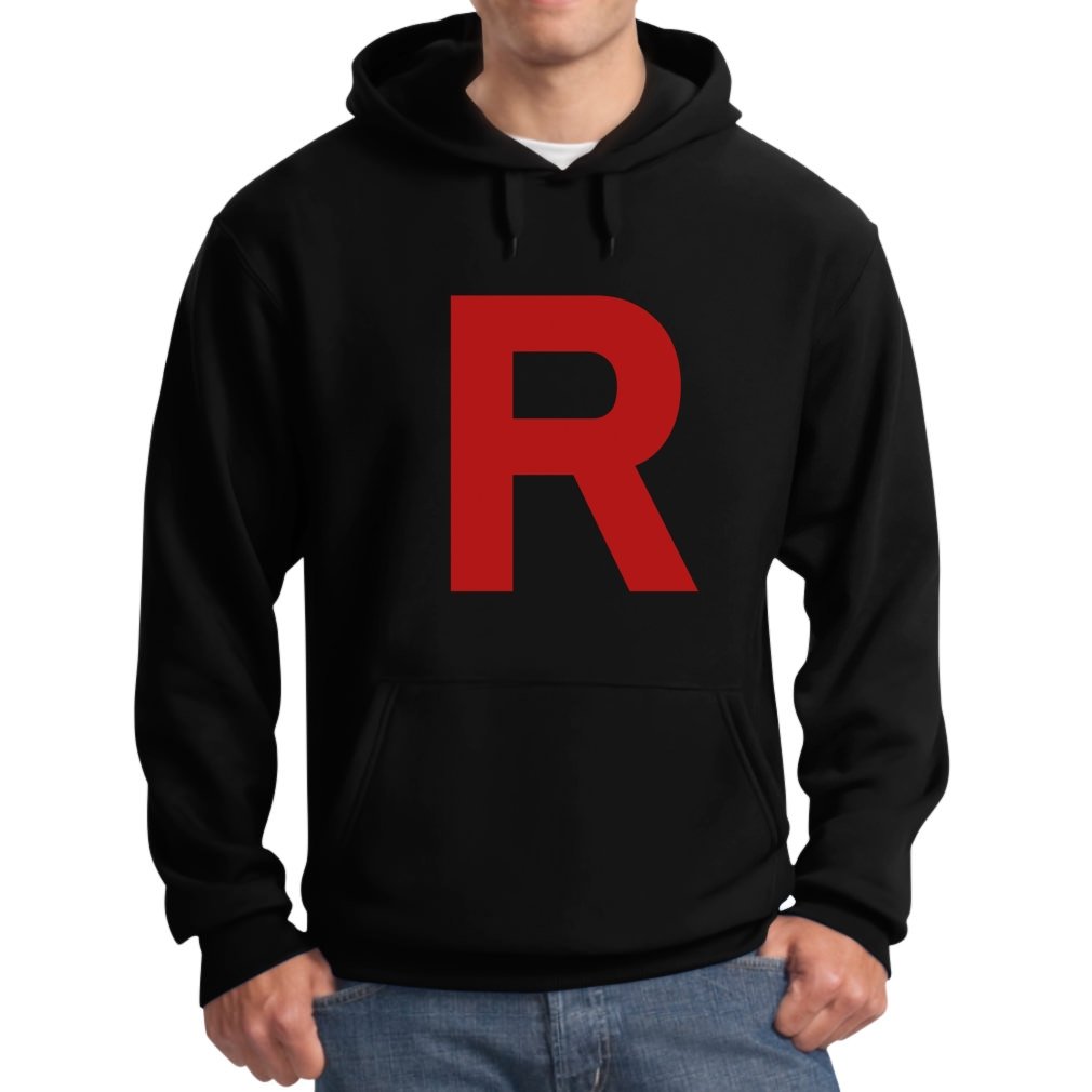 Team Rocket Hoodie - Anime Pullover Hooded Sweatshirt for Men | Cool Graphic Print Casual Wear | Perfect for Halloween Cosplay, Anime Conventions & Streetwear Fashion