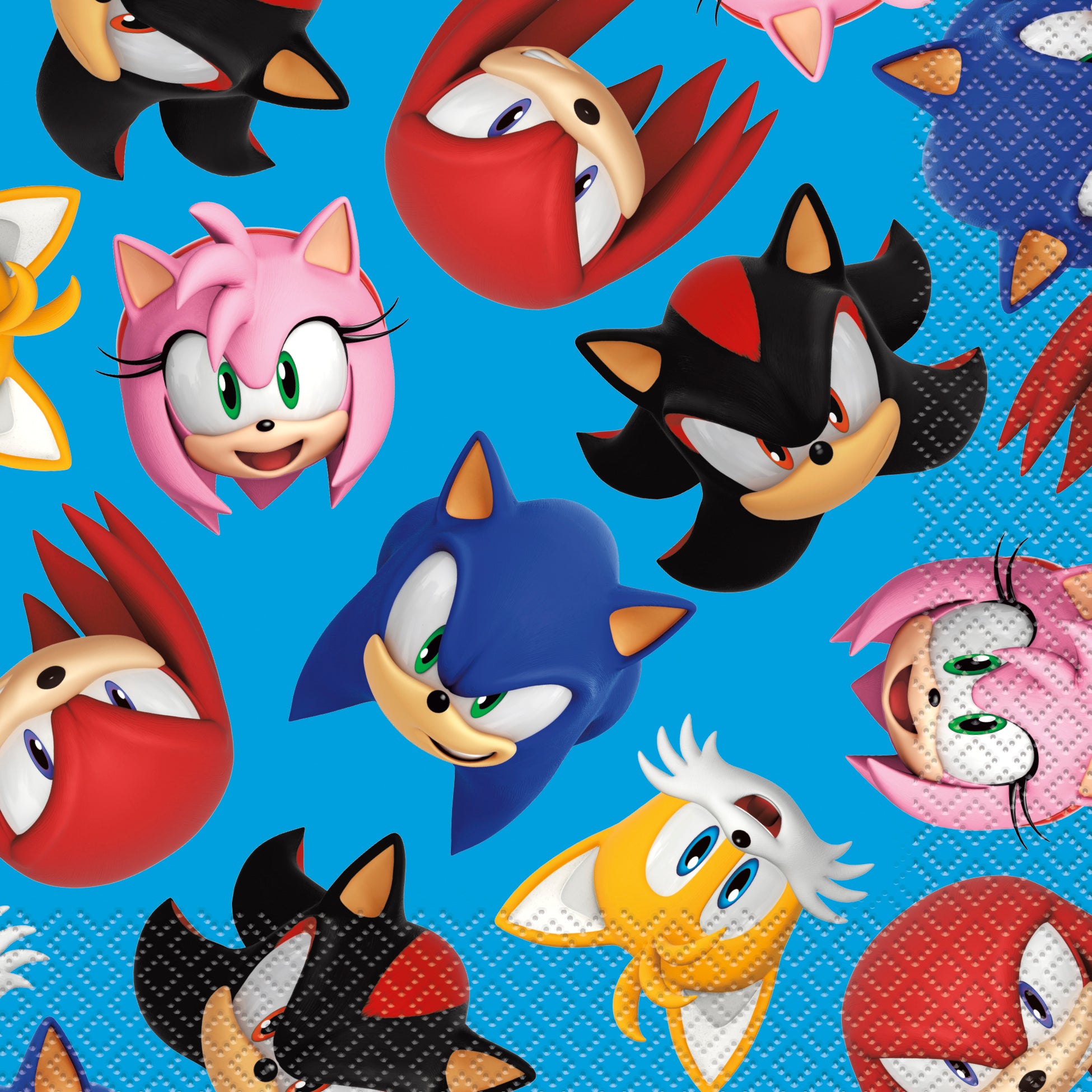 Premium 16-Count Lunch Napkins with Sonic Design - Soft & Durable for School, Office, and Picnic Use