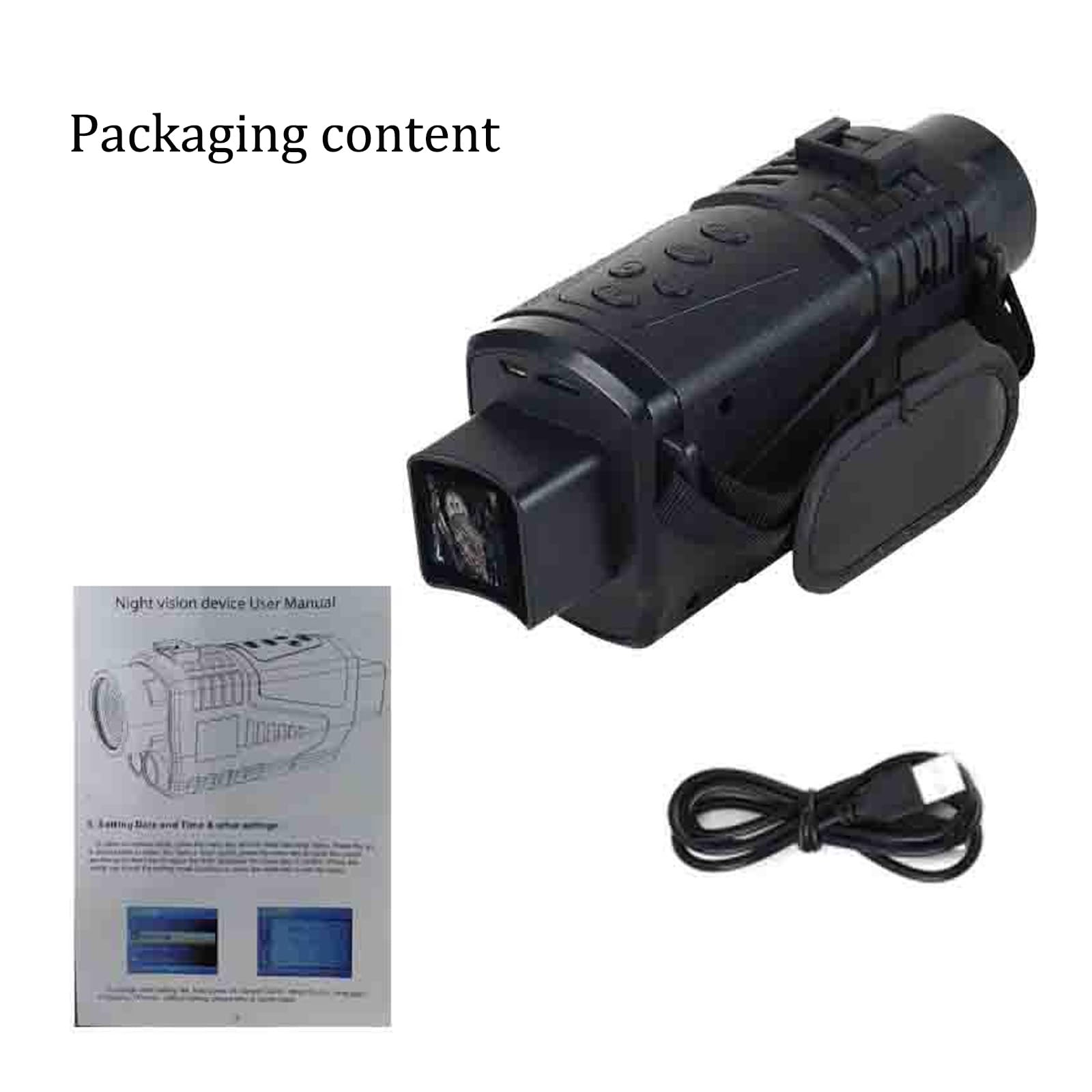 YSFHYAN Digital Night Vision Monocular - 7-Speed IR Light Adjustment, Day & Night Use for Hunting, Wildlife Observation, Night Photography & Security Surveillance