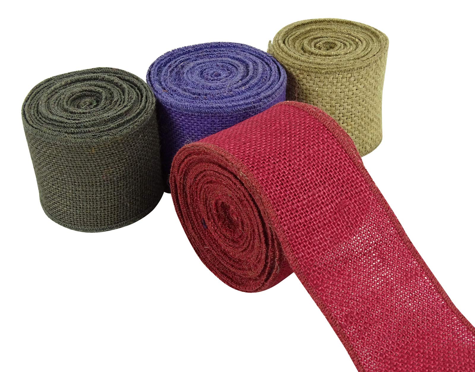 Natural Jute Burlap Ribbon Rolls - 3 Inches Wide x 40 Yards for DIY Wedding Decorations, Rustic Home Decor, Gift Wrapping & Craft Projects - Perfect for Wedding Centerpieces, Party Favors, and Farmhouse Style Decorations