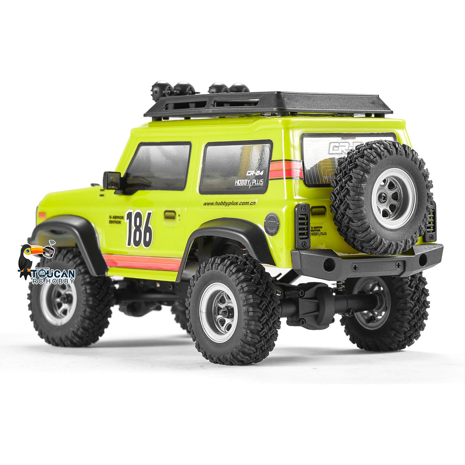 1:24 Scale 4WD 4x4 2.4Ghz RC Rock Crawler Car - Mini Remote Control Off-Road Vehicle with ESC Servo Motor for DIY Model Building | Perfect for Indoor/Outdoor Crawling, Backyard Adventures & RC Hobbyists