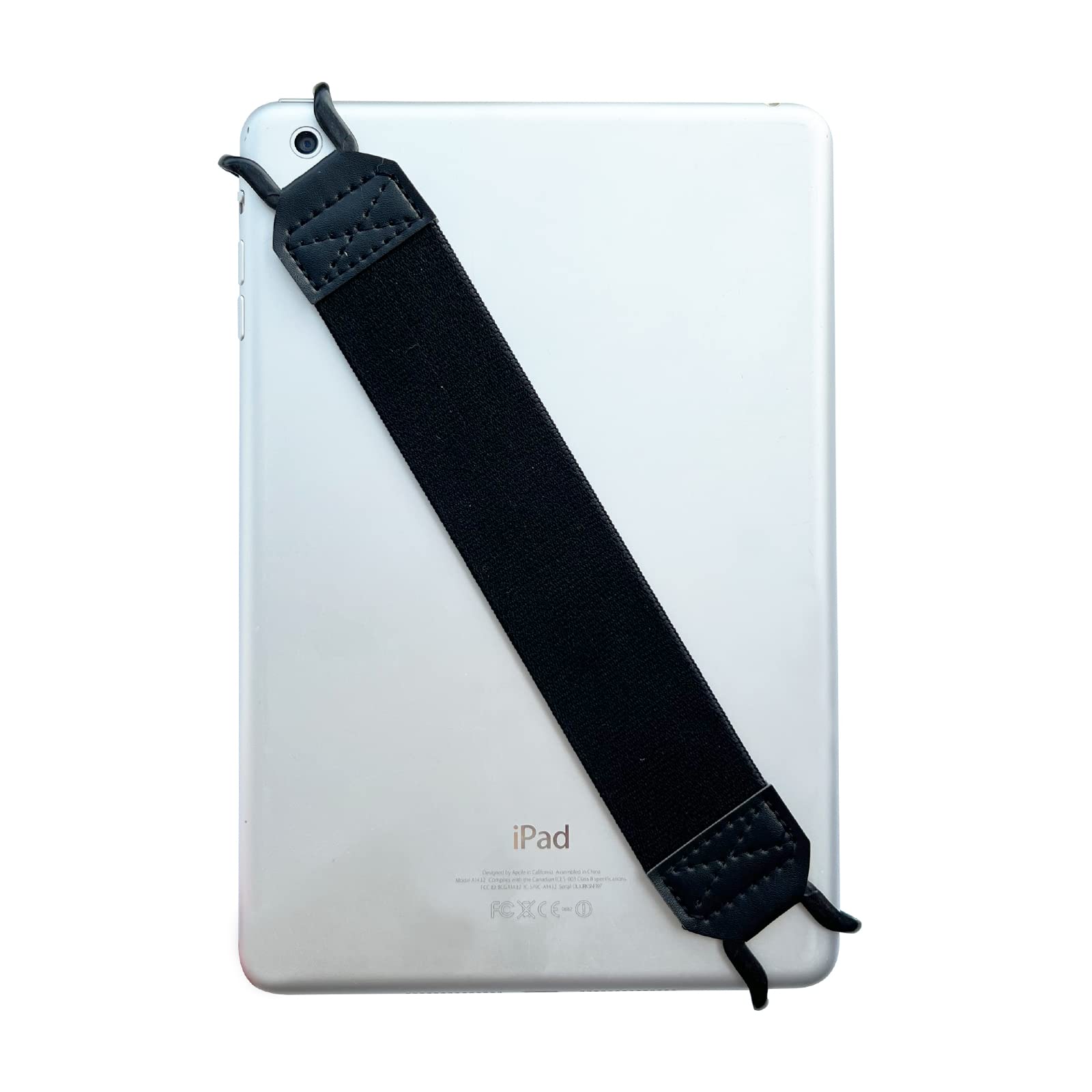 EGO Security Hand-Strap for 9-10 Inch Tablets - Compatible with iPad Pro/Air, Kindle Fire HD, Samsung Galaxy Tab, Lenovo Tab (Black) | High-Elasticity Lightweight Finger Grip Holder | Perfect for Reading, Gaming & Travel Use