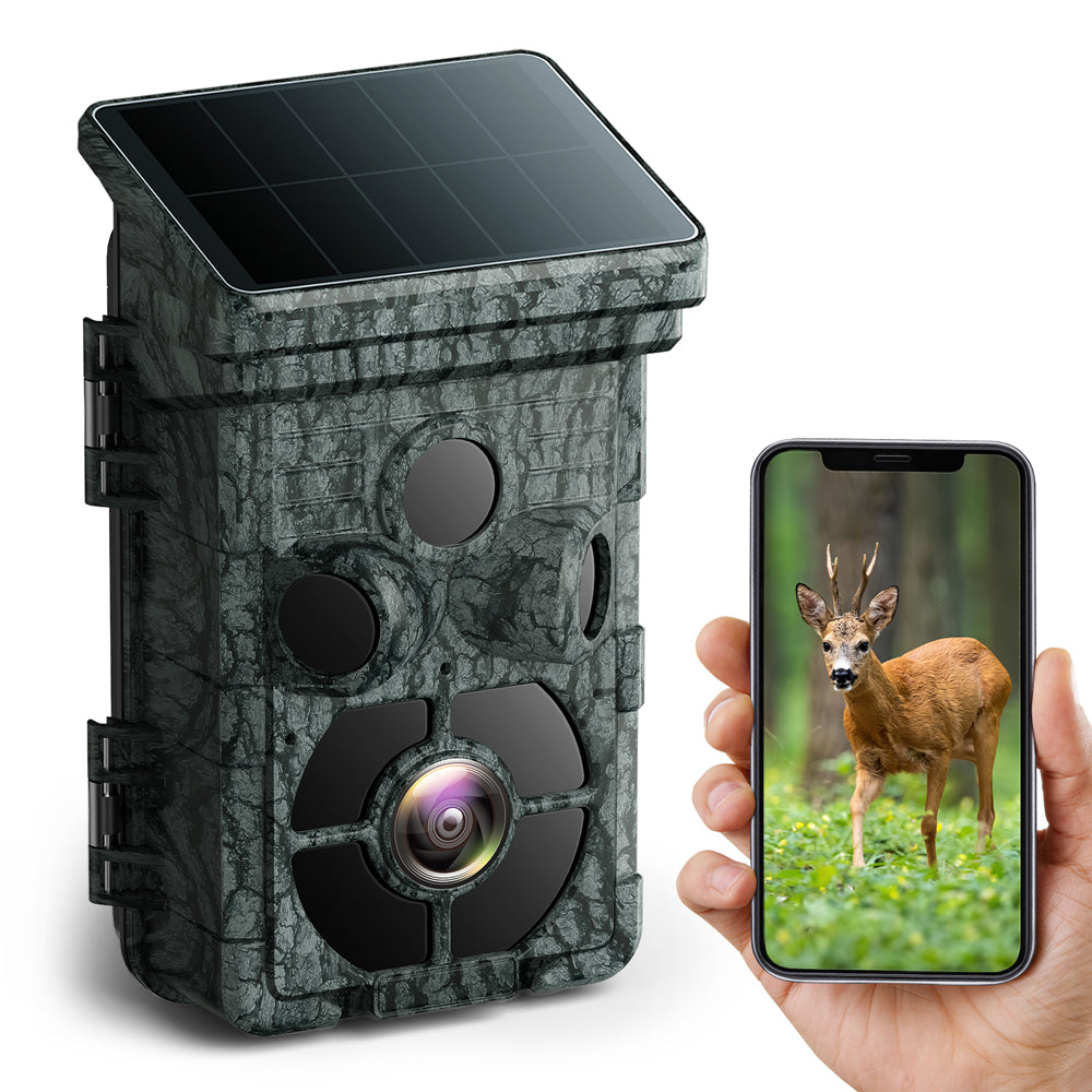 Campark TC01 4K 42MP WiFi Trail Camera with 5000mAh Rechargeable Battery - Waterproof Wildlife Hunting Game Camera for Outdoor Scouting, Home Security & Night Vision Monitoring