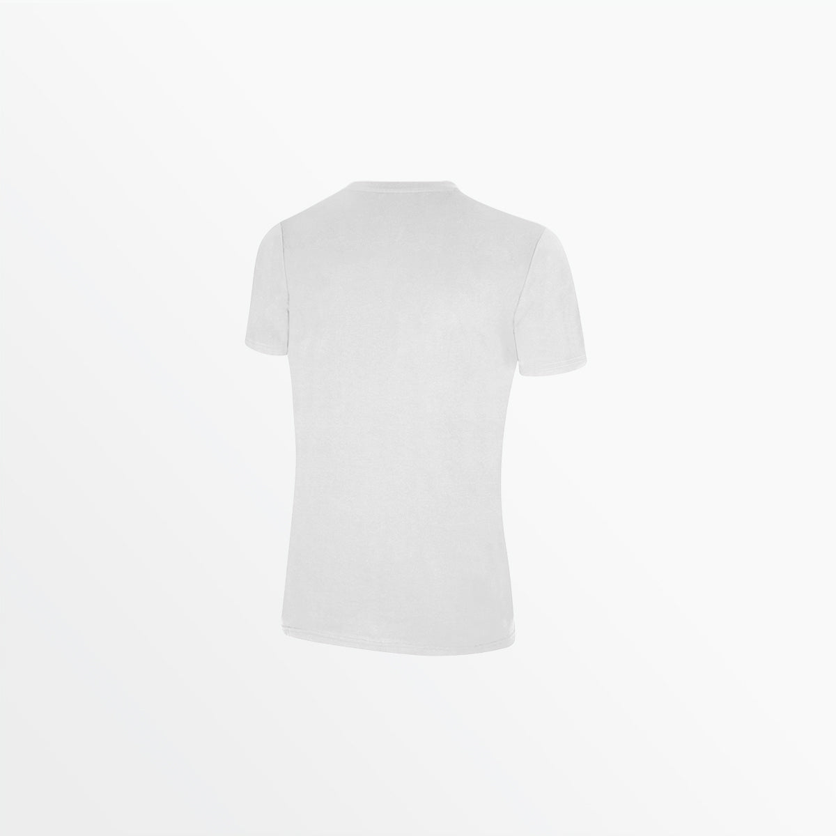 Women's Scoop Neck T-Shirt with Oversized Center Logo - Casual Everyday Wear, Street Style, Layering Essential