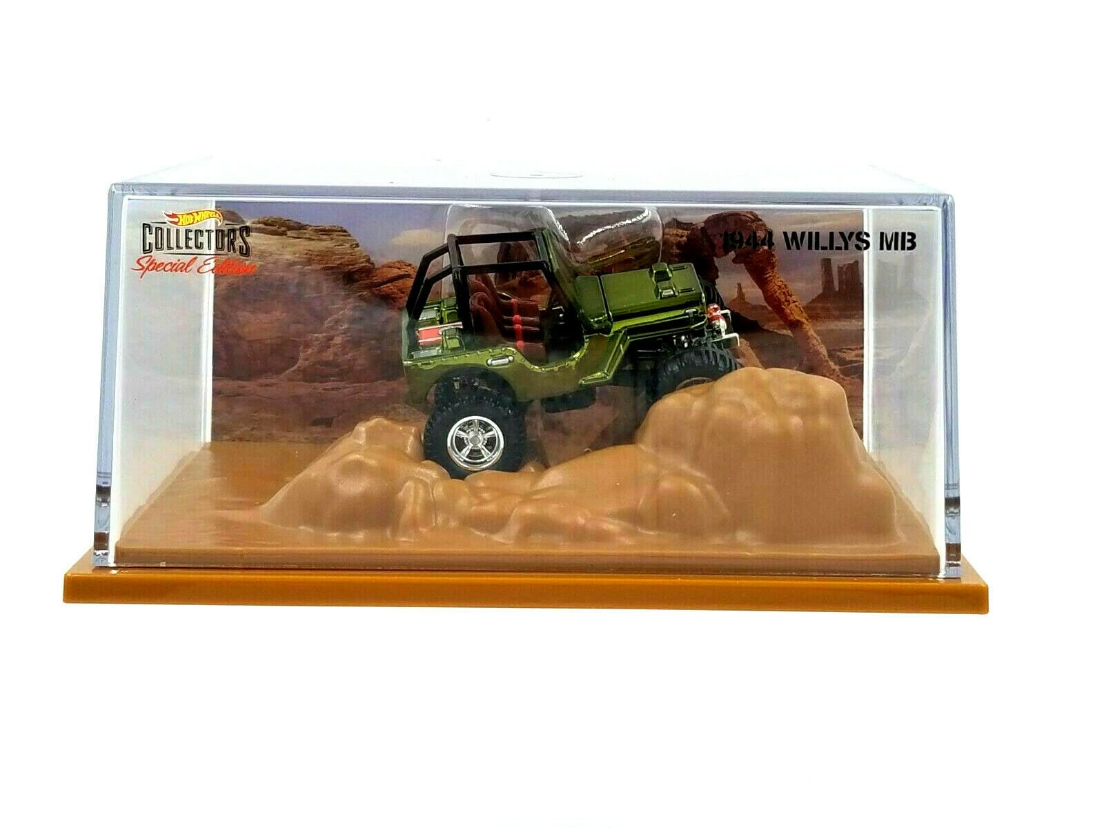 Hot Wheels RLC 1944 Willys MB Limited Edition Diecast Car - Collectible Green 1:64 Scale Model for Display & Racing Enthusiasts