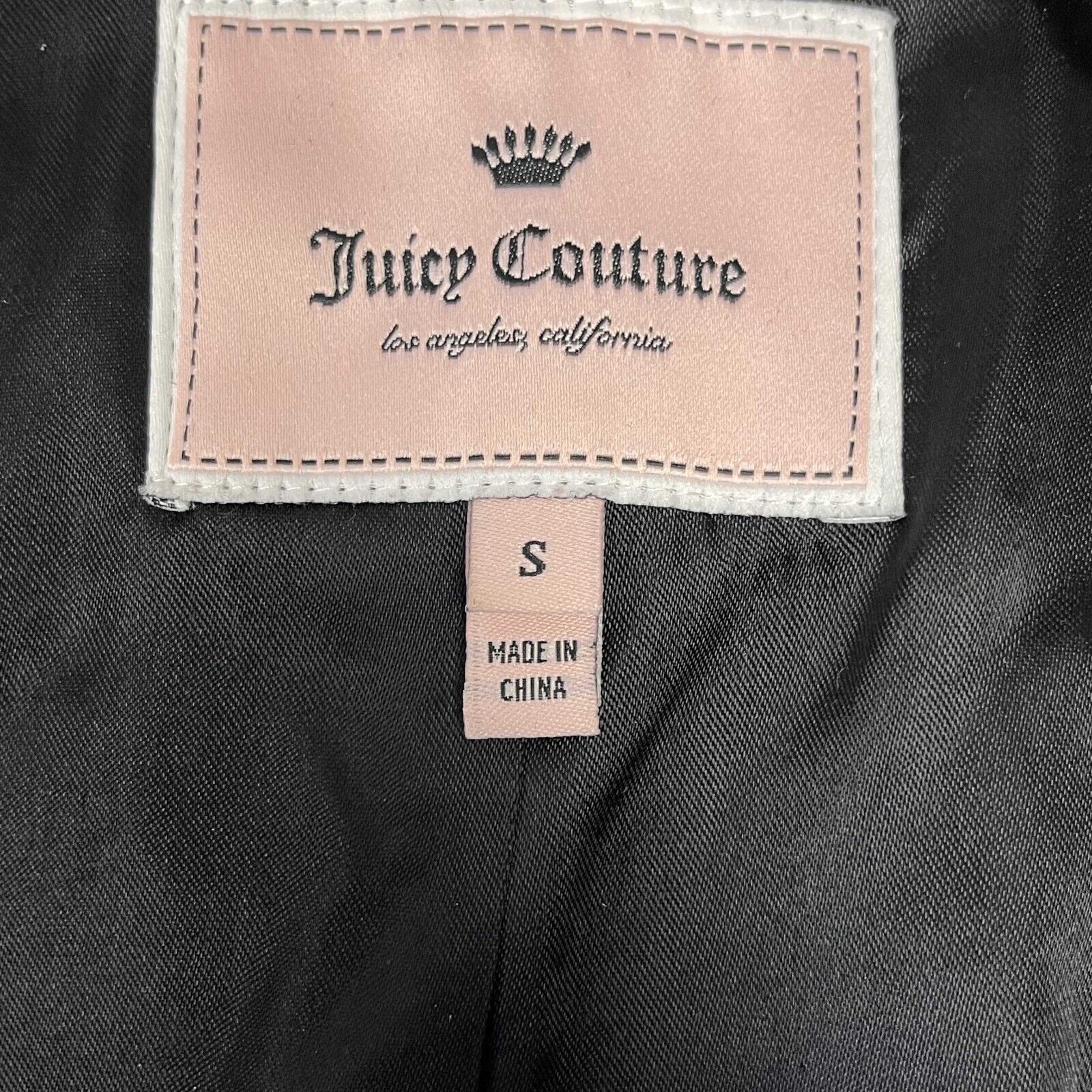 Juicy Couture Black Sequins Cropped Jacket for Women - Small Size, Stylish Party Wear, Night Out, Club Outfit, Evening Jacket
