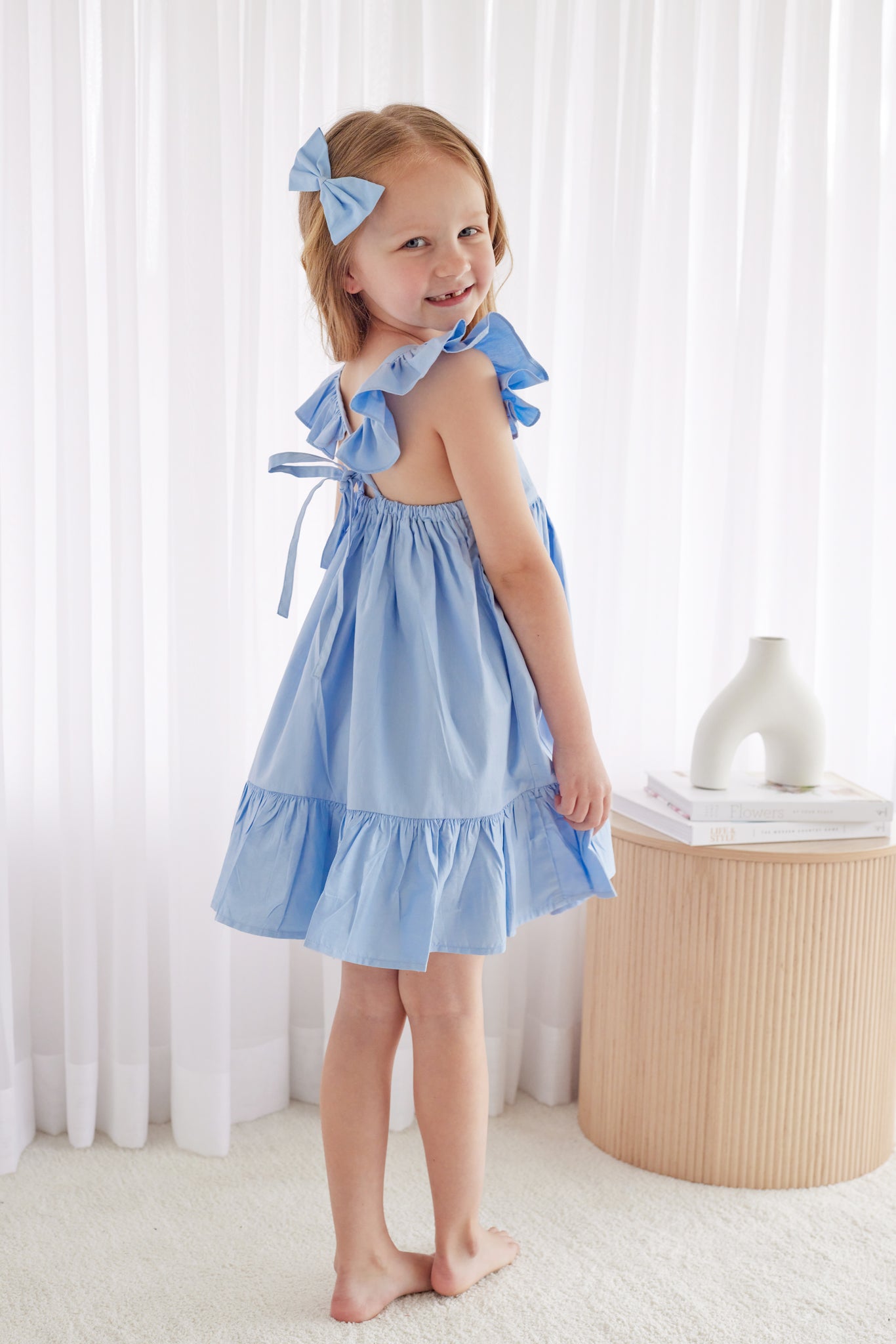 Blue Pixie Dress for Women - Elegant Flowy Midi Dress for Casual Wear, Party & Date Night