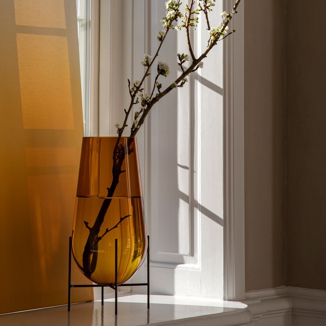 Theresa Arns Echasse Vase - Modern Ceramic Home Decor for Dining Table, Living Room & Office - Perfect for Flowers, Centerpieces & Interior Design
