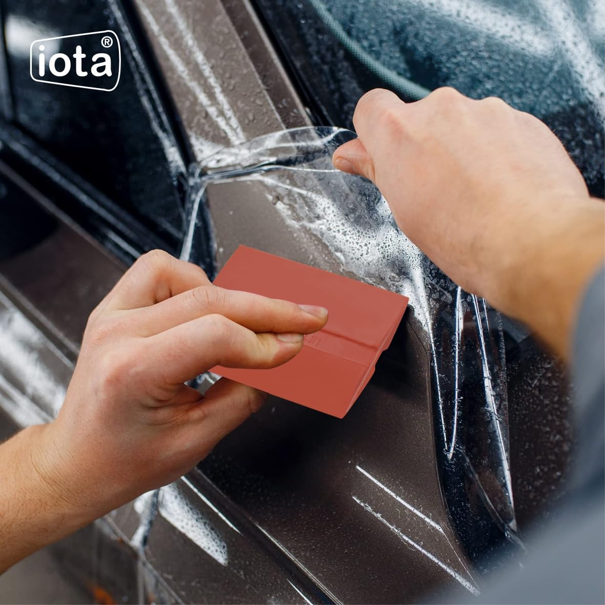 iotaSQZ207 (Pack of 2) Professional Car Window Tint Squeegee Tool - PPF & Lamination Applicator for Auto Window Film Installation - Perfect for DIY Car Tinting & Professional Auto Detailing