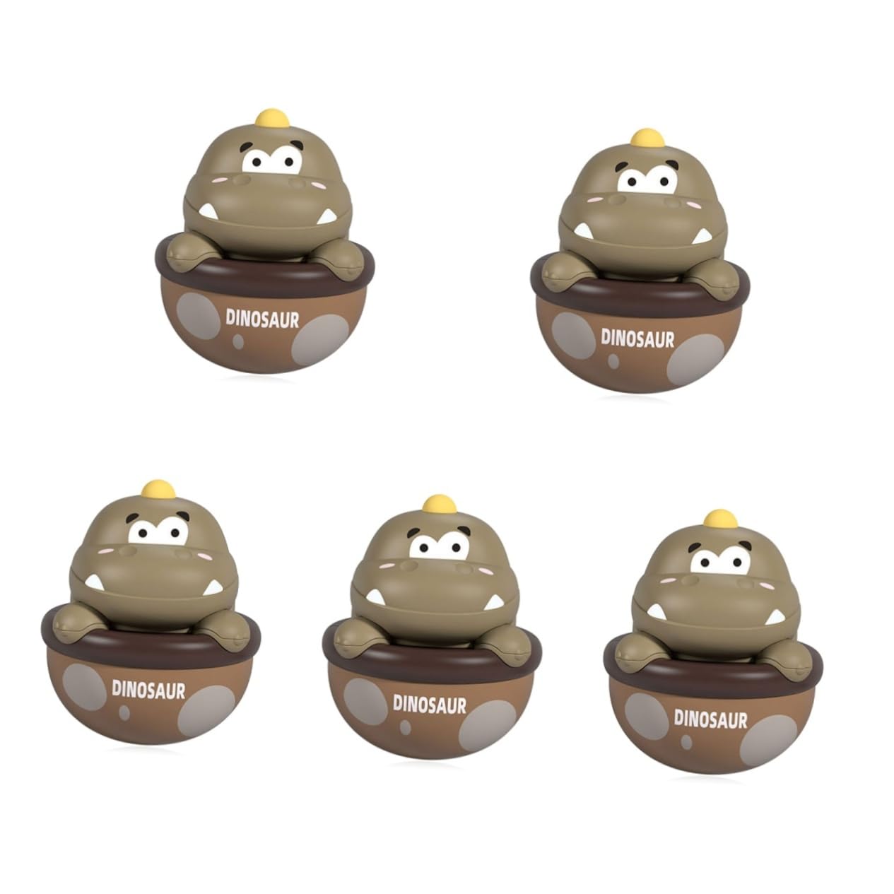 FAVOMOTO 5-Piece Tumbler Rattle Toy Set - Wiggly Fun Baby Toys for Early Learning & Sensory Play - Perfect for Infants, Toddlers & Preschoolers - Great for Playtime, Daycare & Developmental Activities