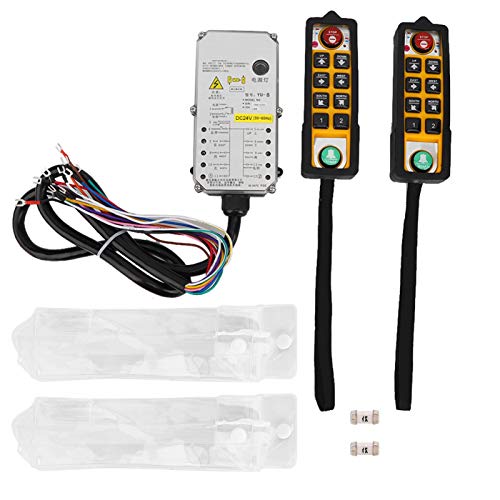 Fafeicy Hoist Controller - Double Handle Waterproof, Oil & Acid Resistant, Anti-Fall Crane Control for Mining & Conveyor Systems (DC24V) - Ideal for Harsh Industrial Environments & Heavy-Duty Lifting Operations