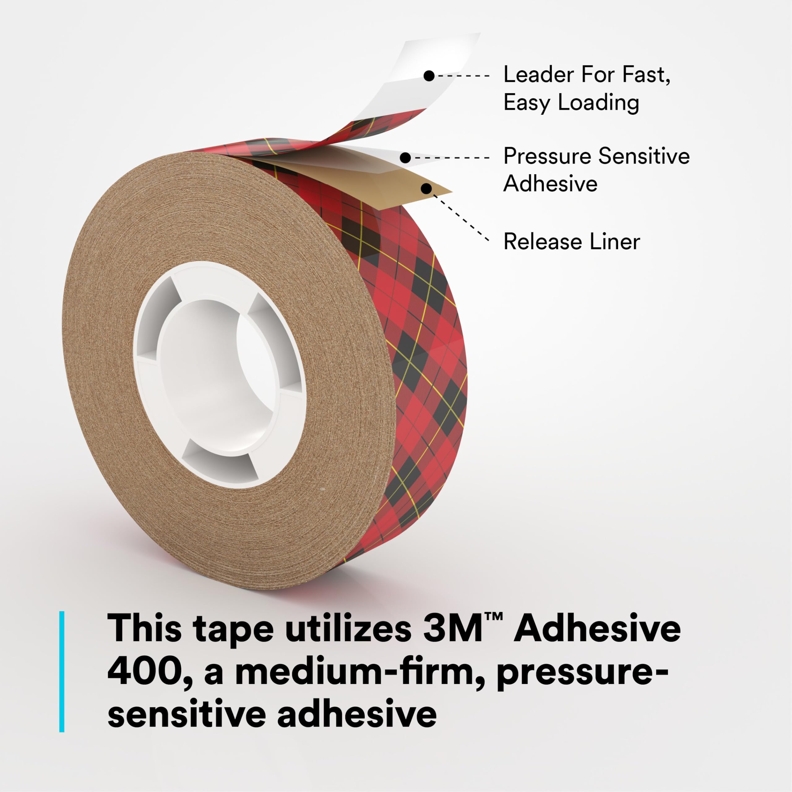 Scotch 924 Clear ATG Adhesive Transfer Tape - 0.50