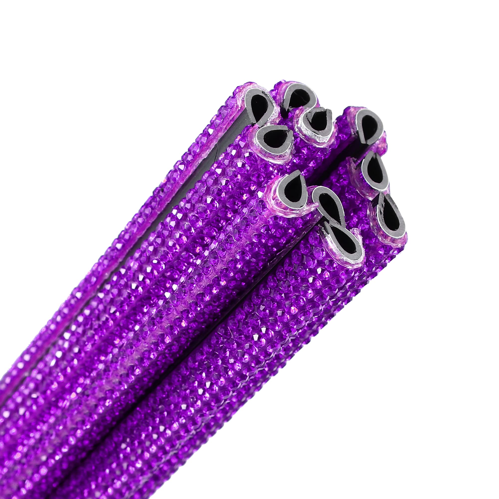 X AUTOHAUX 10-Pack Rhinestone Air Vent Decorations - Bling Car Interior Accessories for Straight Vents (Purple) | Add Sparkle to Your Vehicle's Dashboard & Upgrade Your Car's Style