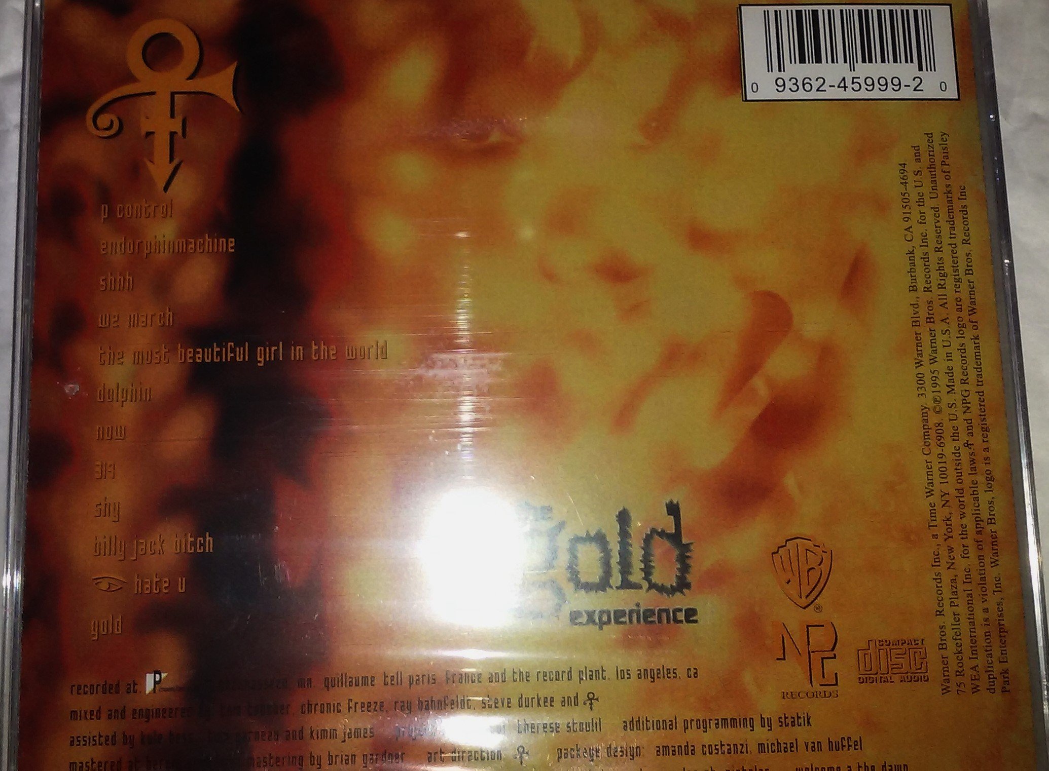 Prince - The Gold Experience (1995) Audio CD | Classic R&B Funk Album | Perfect for Vinyl Collectors & Music Lovers