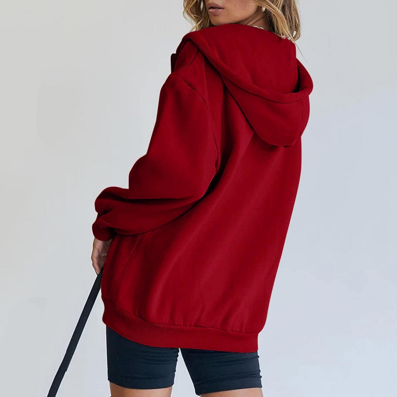 Black Zip-Up Crop Hoodie for Women & Teens | COOKI Basic Long Sleeve Pullover Sweatshirt | Casual Wear, Street Style & Layering Outfits
