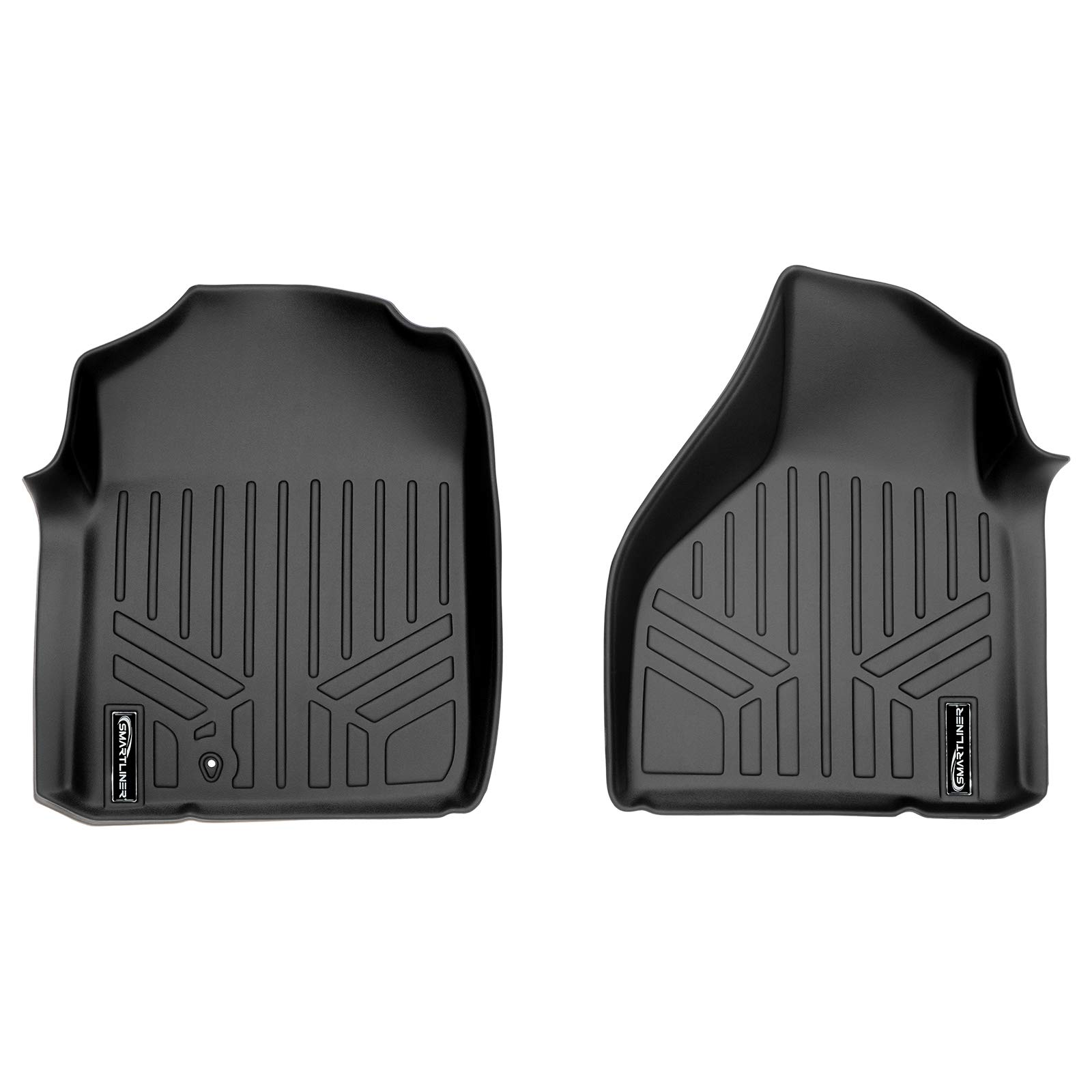 MAXLINER All-Weather Floor Mats for 2002-2008 Dodge Ram 1500 & 2003-2009 Ram 2500/3500 - Heavy Duty Black Custom Fit Car Floor Liners - Perfect for Trucks, Off-Roading & Work Vehicles