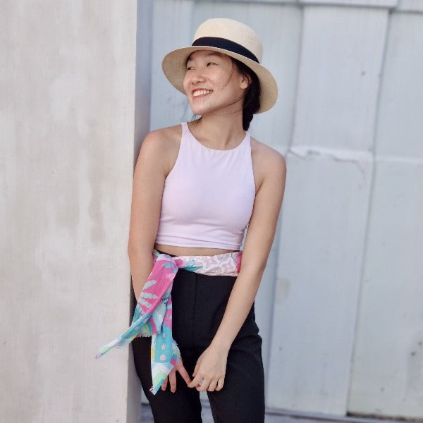 Peranakan Manis Cotton Scarf - Lightweight & Breathable Fashion Accessory for Women | Perfect for Travel, Office & Special Occasions