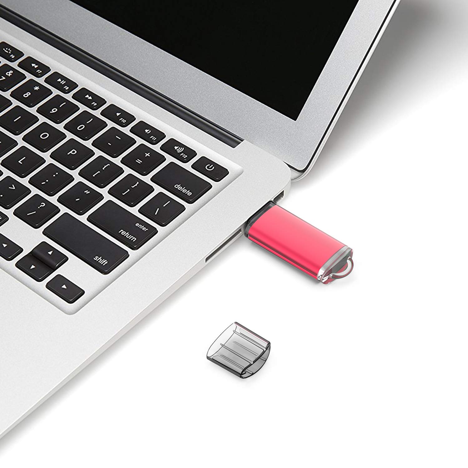 RAOYI 10 Pack 64GB USB Flash Drive USB 2.0 Memory Stick Thumb Drive - High Speed Portable Storage for Files, Photos, Music - Perfect for Students, Office, Travel & Data Backup (Red)