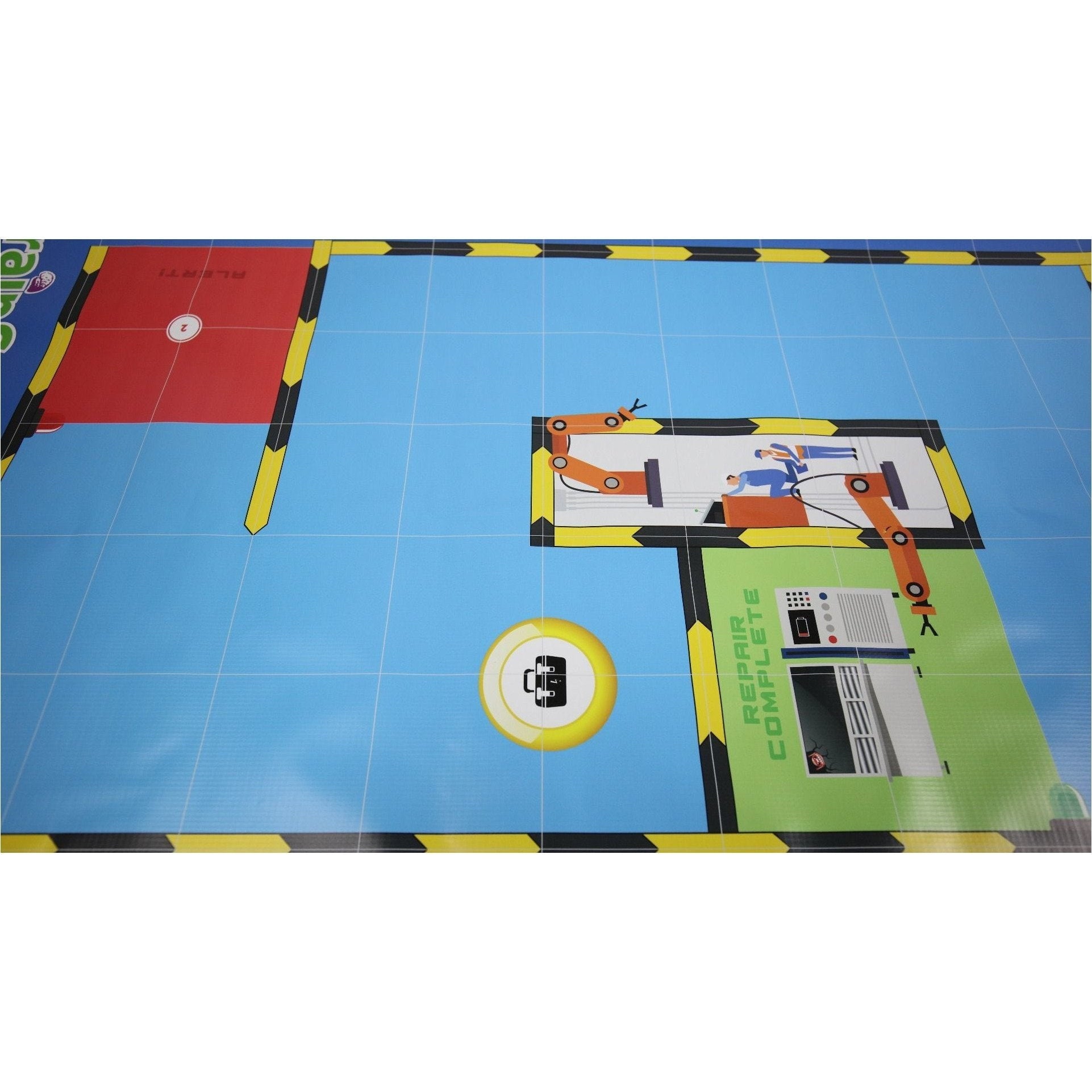 Geyer BrainStorm STEM Education Robotics Activity Mat: Robot Factory, 80 x 44.75 - Perfect for STEM Learning, Robotics Projects & Classroom Activities