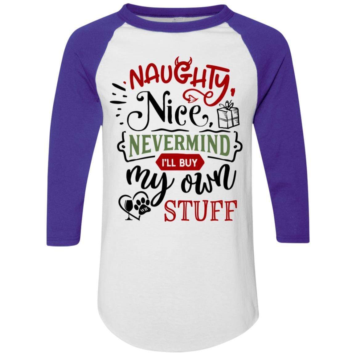 WineyBitches.Co Colorblock Raglan Jersey - Trendy Baseball Tee for Women | Soft & Comfortable Long Sleeve Shirt | Perfect for Casual Wear, Girls Night Out & Wine Tasting Events