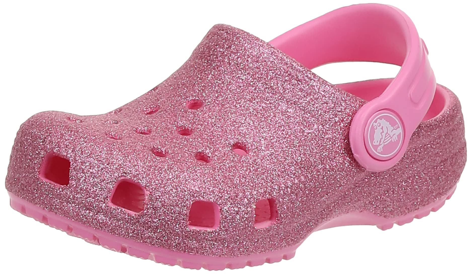 Crocs Unisex-Child Classic Glitter Clogs | Sparkly Comfortable Shoes for Boys & Girls | Perfect for School, Play & Outdoor Activities