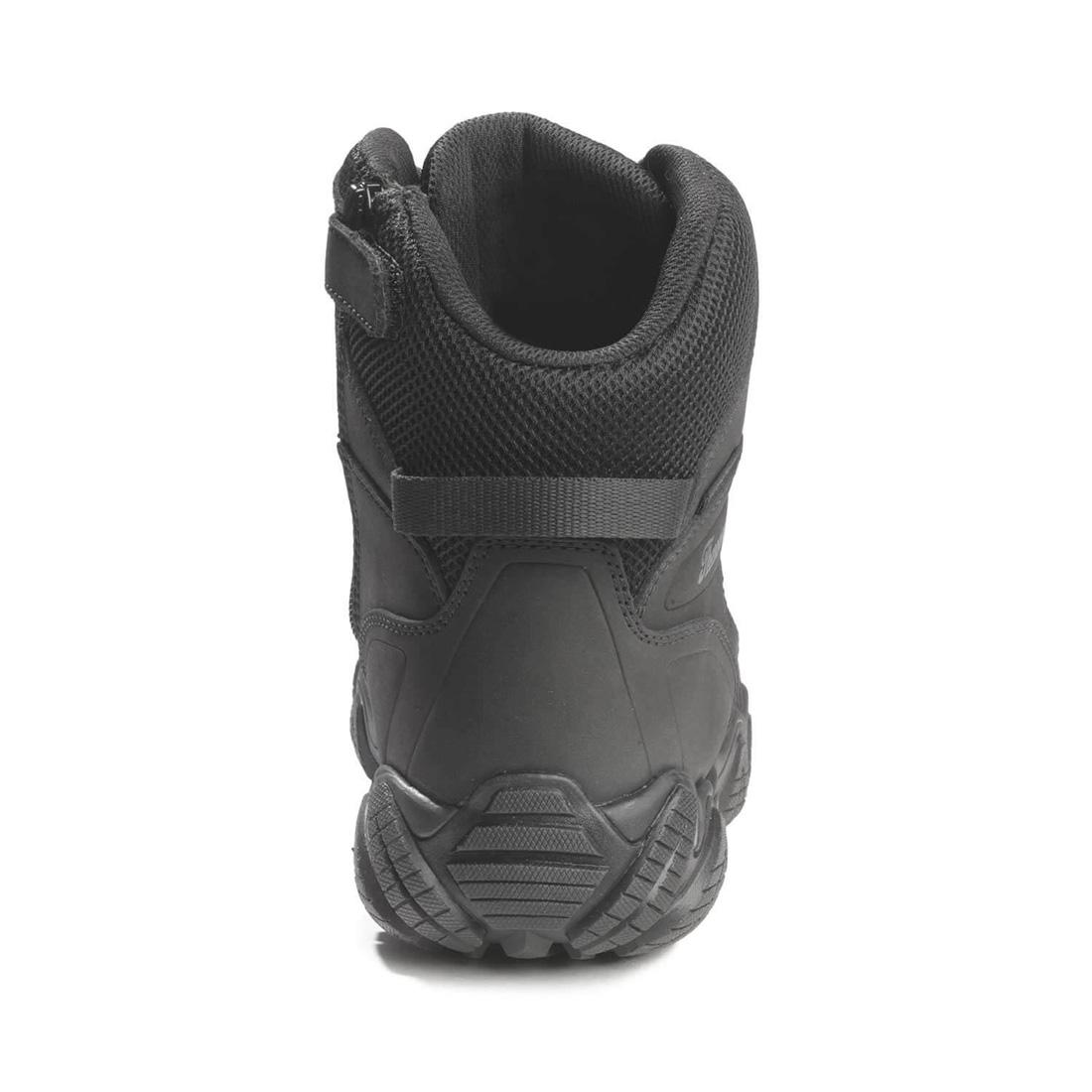Crosstrex 6 Composite Toe Waterproof Work Boots with Side Zipper - Black - Slip Resistant Safety Shoes for Construction, Hiking & Outdoor Work